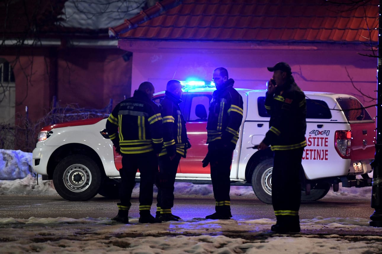 Ampuminen tapahtui Montenegron eteläosassa lähellä Cetinjen kaupunkia. LEHTIKUVA/AFP