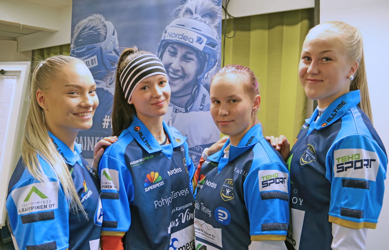 Kirin uusia kasvoja ovat Inka Ronkainen (vasemmalla), Sanni Syrjälä, Emmi Hannuniemi ja Elina Kärsämä.
