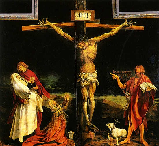 Matthias Grünewaldin vuonna 1515 maalama Isenheimin alttaritaulu sai kirjailija Paavo Rintalan niin voimakkaaseen hurmioon, että hän kirjoitti aiheesta kirjan.