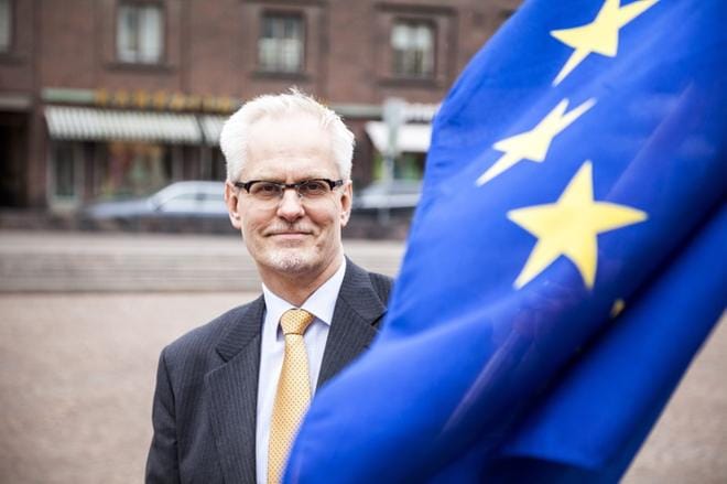 Europarlamentaarikko Petri Sarvamaa (kok.) uskoo, että jäljelle jäävät EU-maat hankkiutuvat brexitin jälkeen pikavauhtia eroon pahaa verta aiheuttavista rikkaiden EU-maiden jäsenmaksualennuksista. KUVA: Seppo Samuli / arkisto