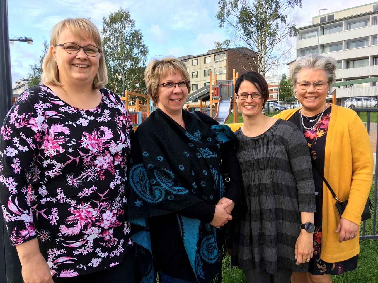 MLL Lapin piirin Mervi Saukkoriipi, kaupungin lastensuojelun palveluesimies Kaisa-Maria Rantajärvi, Lapin sosiaali- ja terveysturvayhdistyksen Marika Ahola ja seurakunnan lapsityönohjaaja Mari Pohjanen haluaisivat seuraavaksi tietää, millaista on arki kyselyvastausten takana.