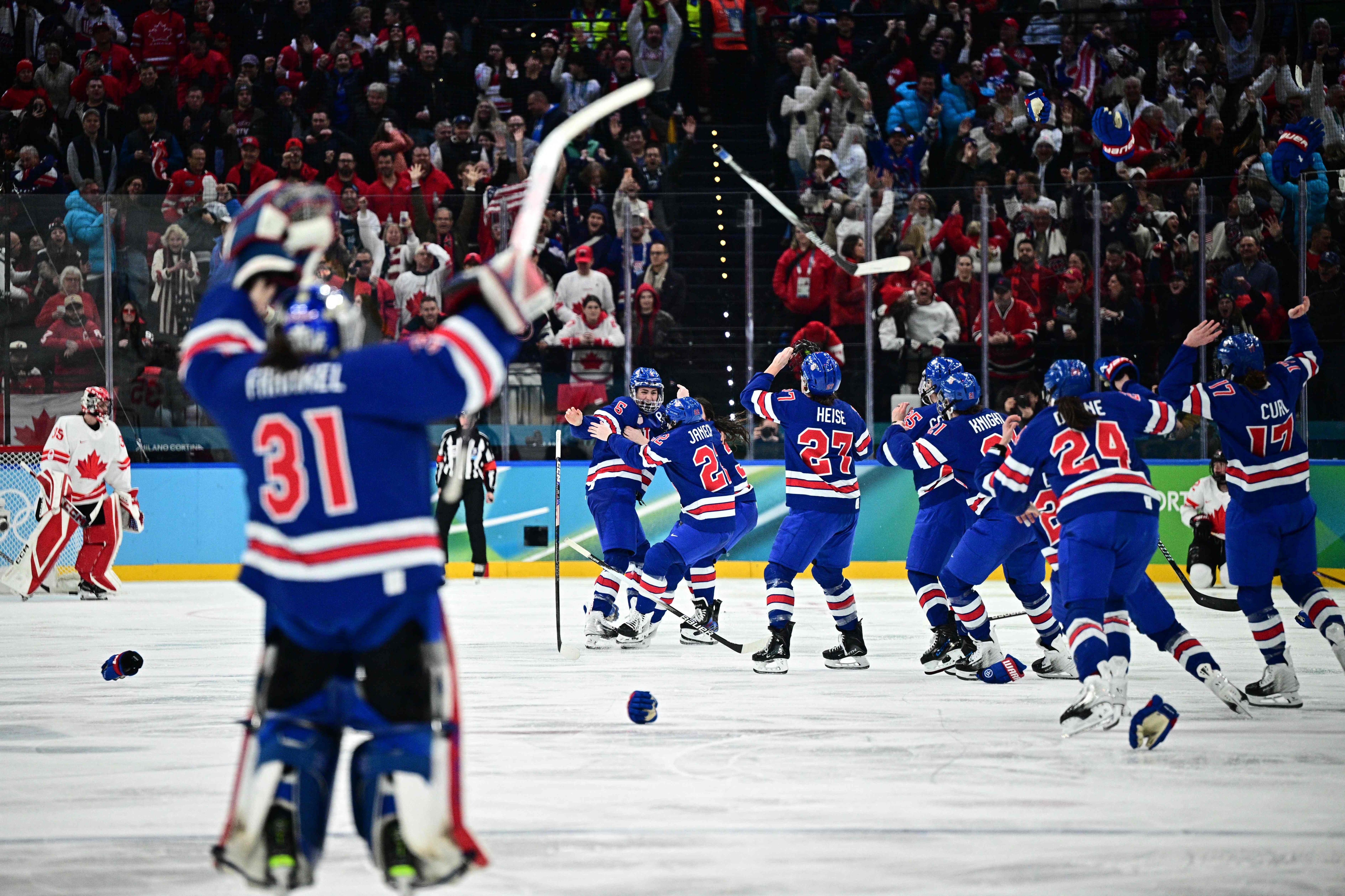 Yhdysvaltain naiset nousivat finaalivoittoon Kanadasta Milanon olympiajäällä