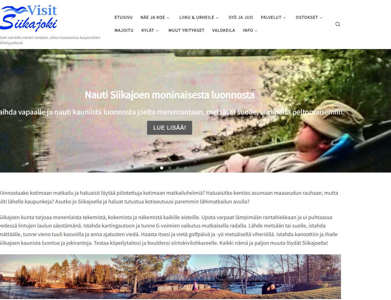 Kunta on hankkimassa VisitSiikajoki-sivustoa itselleen