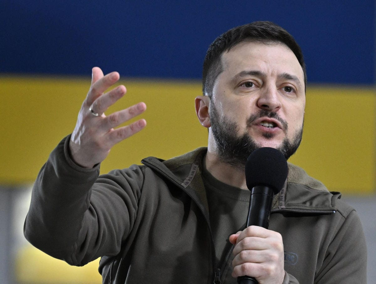 Presidentti Volodymyr Zelenskyin mukaan Harkovan alueesta kolmas osa on yhä venäläisjoukkojen hallussa. LEHTIKUVA / AFP