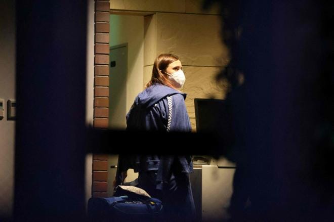 Puola on myöntänyt maahantuloviisumin valkovenäläiselle pikajuoksijalle Krystsina Tsimanouskajalle humanitaarisin perustein, kertoo maan ulkoministeriö. Juoksijatar on Puolan ulkoministeriön mukaan maan suurlähetystössä Tokiossa. Kuva: Lehtikuva / AFP