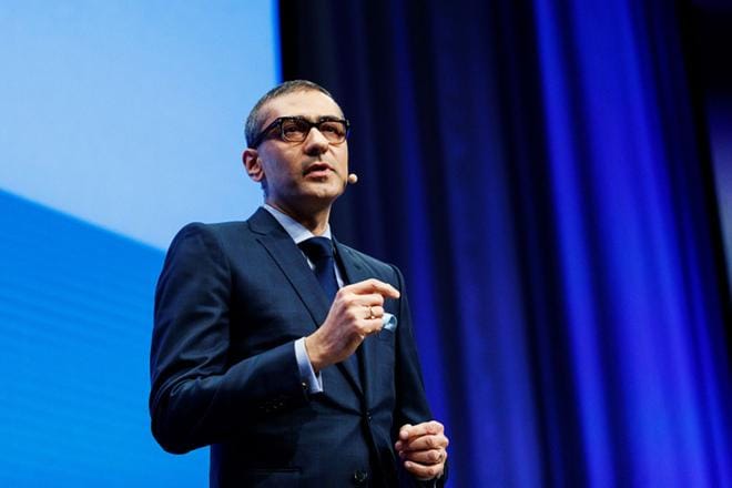 Verkkolaiteyhtiö Nokian toimitusjohtajan Rajeev Surin mukaan yhtiön liiketoiminnan kasvu oli hyvää vuoden 2019 toisella vuosineljänneksellä. KUVA: Roni Rekomaa / EPA
