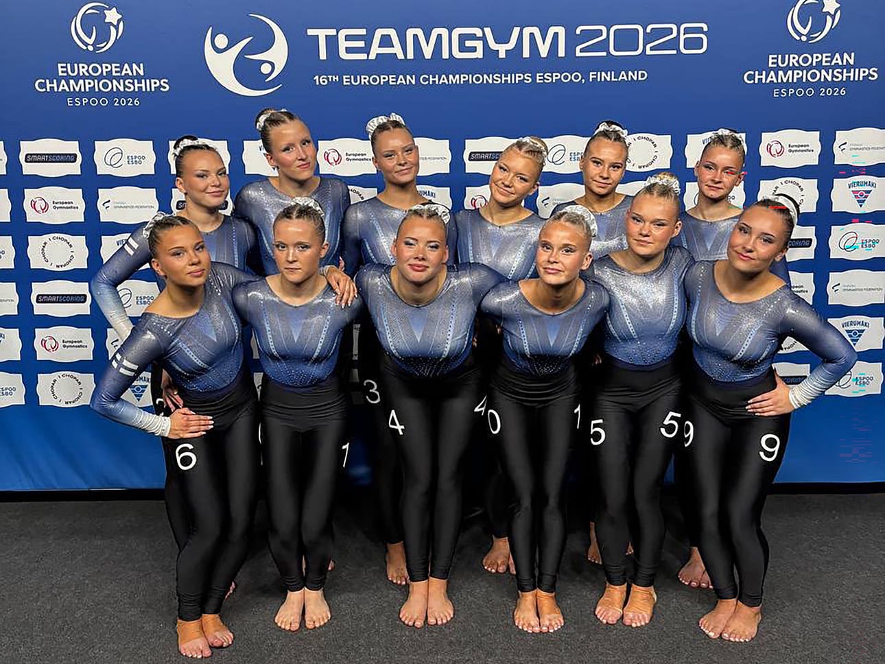 Suomen tyttöjen joukkue sijoittui viidenneksi.