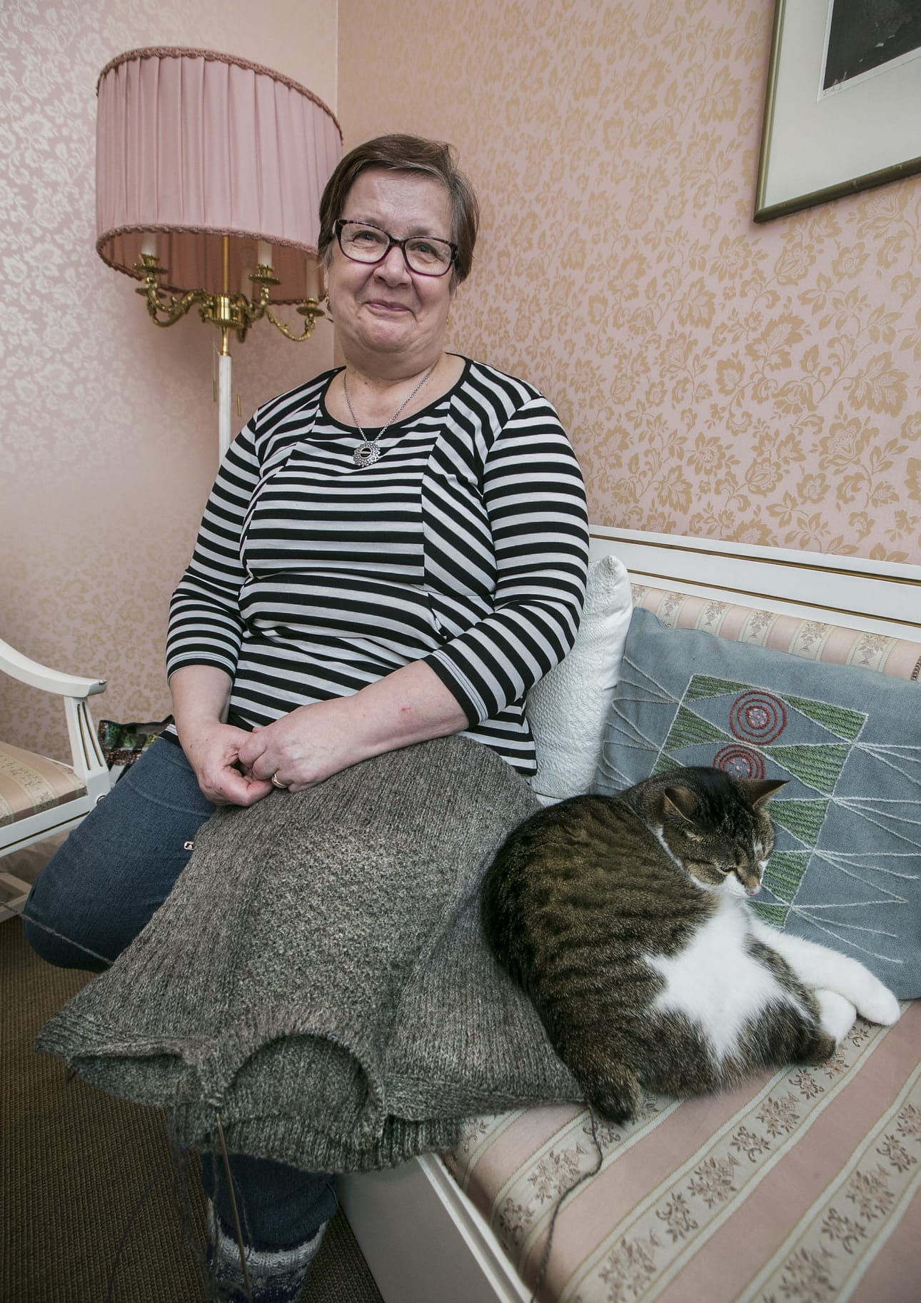 Liisa Iljana on neulonut luotolaisen nopeimmillaan kahdessa viikossa ja päivässä.