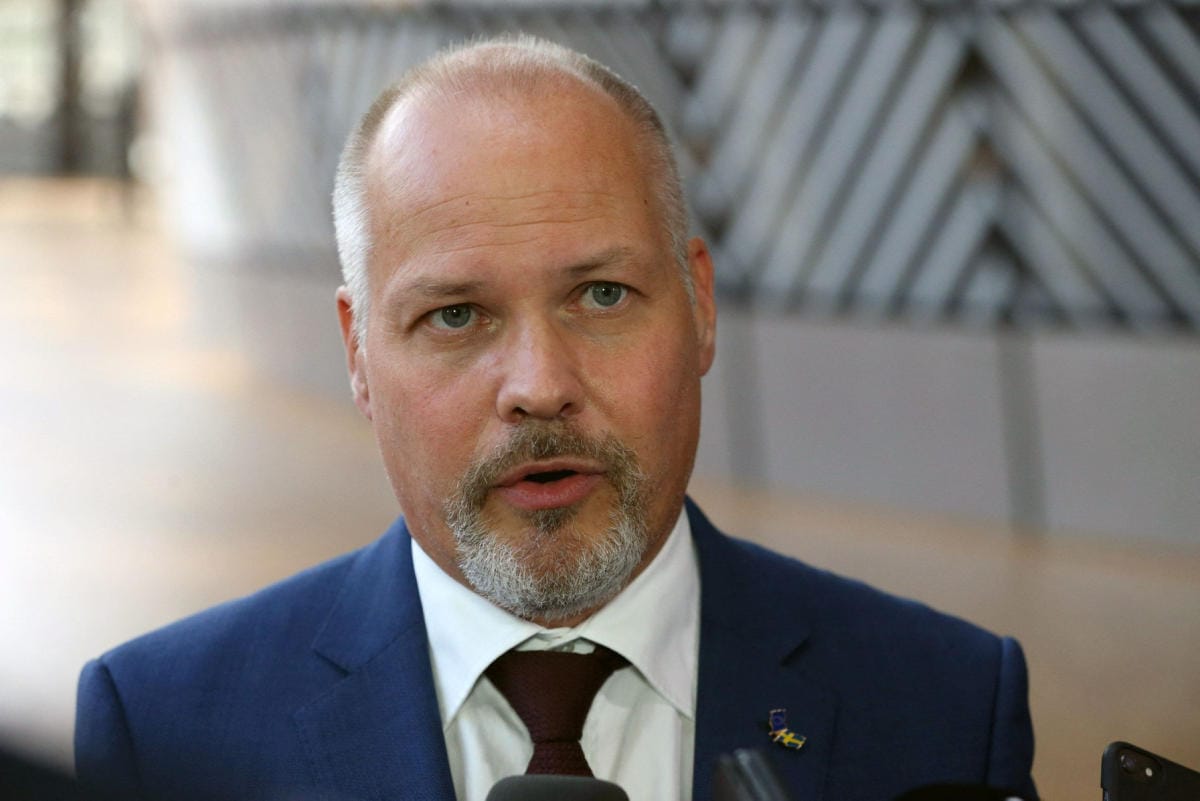 Opposition mielestä ministeri Morgan Johansson ei ole ollut tehtäviensä tasalla. LEHTIKUVA/AFP