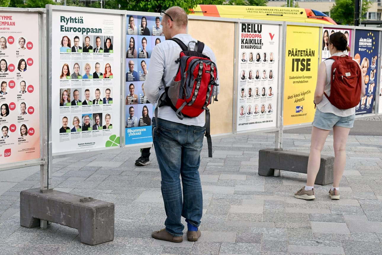 Ennakkoäänestäminen on ollut suhteessa vilkkainta Helsingin vaalipiirissä. LEHTIKUVA / JUSSI NUKARI