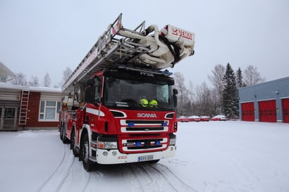 Raahen Lehmirannalla syttyi rakennuspalo perjantai-iltana