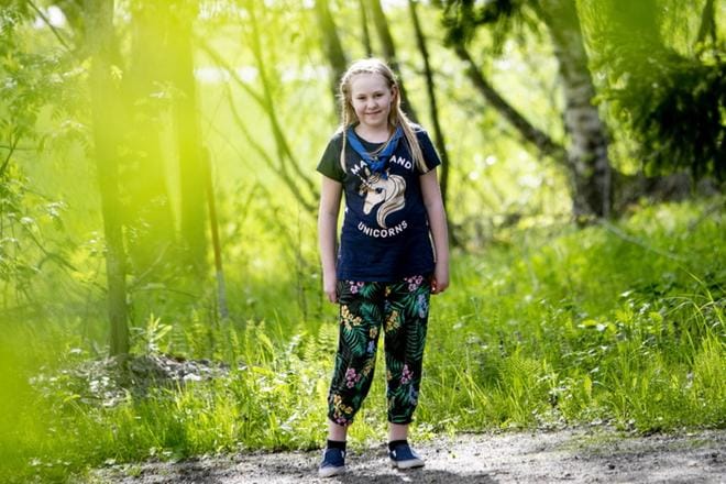 Puolitoista vuotta partiota harrastanut Siiri Yliluoma sai koskettavalla kirjeellään huomiota vallan käytävillä. Kirjeen ansiosta Yliluoma kavereineen pääsee syksyllä Helsinkiin. KUVA: JAAKKO ELENIUS