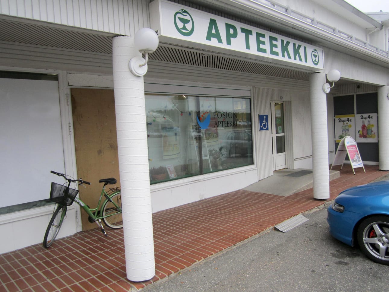 Posion apteekki sijaitsee nykyisin Posiontien varressa.