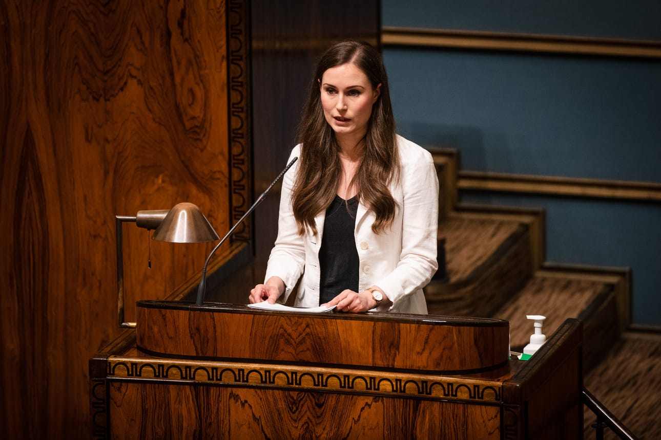 Pääministeri Sanna Marinin mukaan budjettiriihen päätöksissä on kyse rakenteellisista uudistuksista. Arkistokuva.
