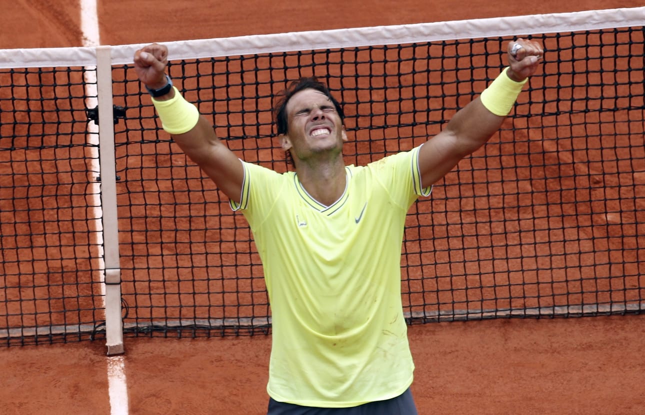 Rafael Nadal on nyt voittanut yhteensä 18 grand slam -turnausta.
