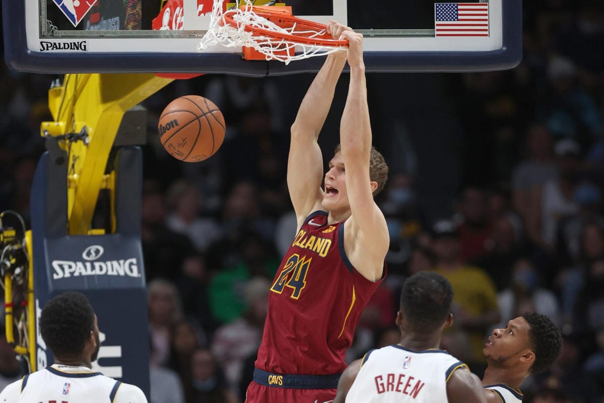 Cleveland Cavaliersin Lauri Markkanen lokakuussa. LEHTIKUVA / AFP