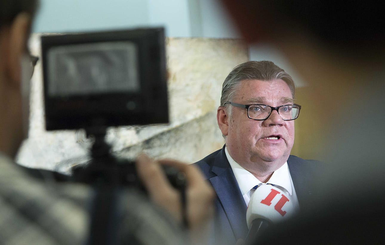 Ulkoministeri Timo Soini (ps.). Arkistokuva.