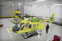 Lääkärihelikopterit päivystävät Oulunsalossa
