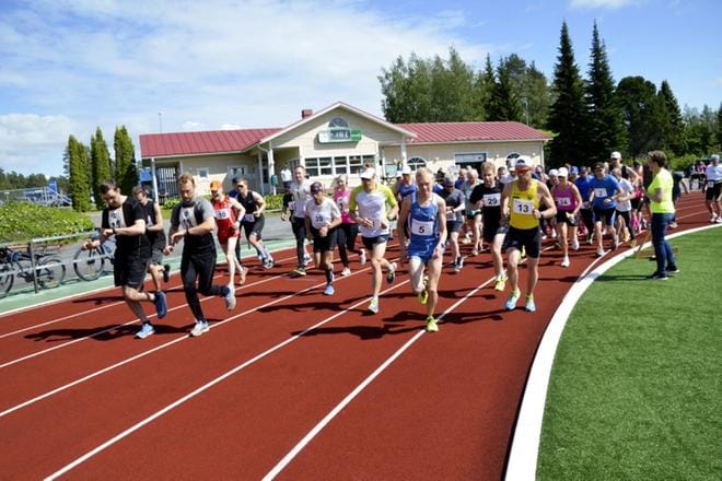Sää suosi Alajärvi Maratonin juoksijoita viikonloppuna. Kuva: Markku Turpela.