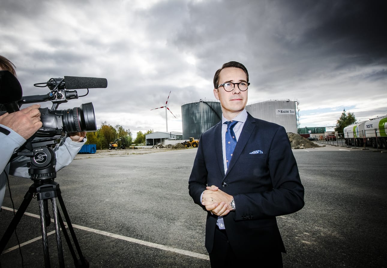 Kaidi Finlandin toimitusjohtaja Carl Haglund esitteli syksyllä 2016 kiinalaisyhtiön suunnitelmia biopolttoainejalostamolle varatulla tontilla Kemin Ajoksessa.
