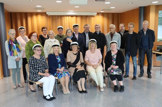 Kokoontumiseen osallistui 21 riemuylioppilasta. KUVA: EEVA-LIISA KULJU