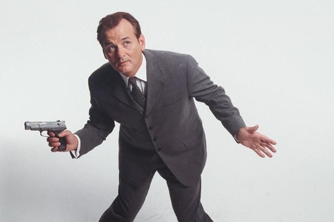 Agenttikomediassa Mies joka luuli liikaa amerikkalaismiestä (Bill Murray) luullaan vakoilijaksi. KUVA: Yle Kuvapalvelu