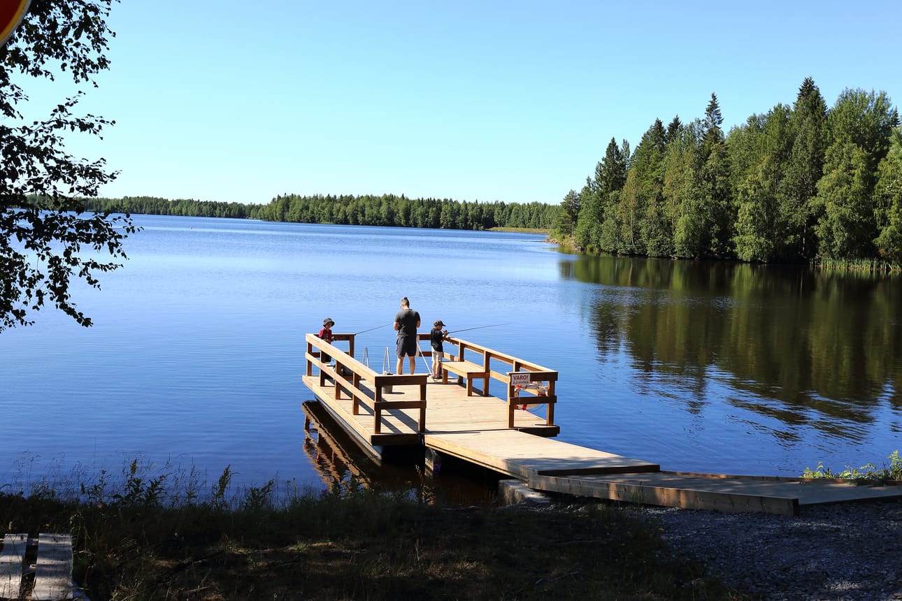 Haapajärven tekoaltaan vapaaehtoiset ovat rakentaneet tähän mennessä esimerkiksi uuden laiturin, uimaradan ja parkkialueen.