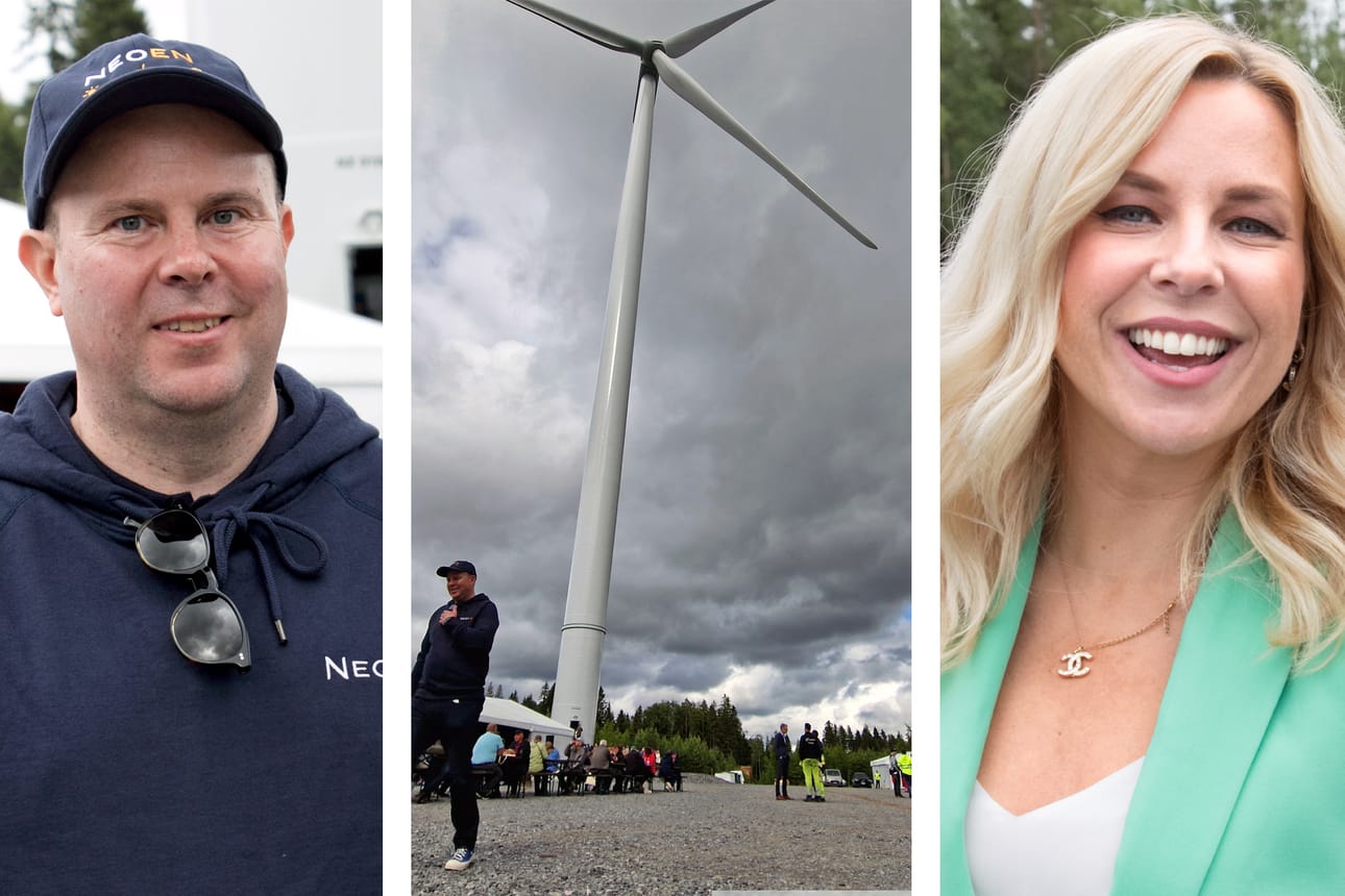Energiayhtiö Neoenin maajohtaja Jerri Loikkanen sanoo, että näyttävät voimala-alueen avajaiset ovat yhtiöille tärkeitä. Björklidenin avajaisia vauhditti Krista Siegfrids.