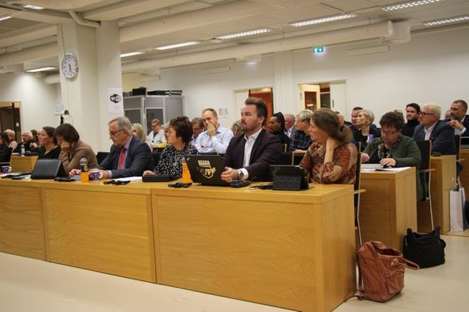 Arkistokuva viime vuoden lokakuussa pidetystä valtuuston kokouksesta. Kuvaaja: Jari Jurkka