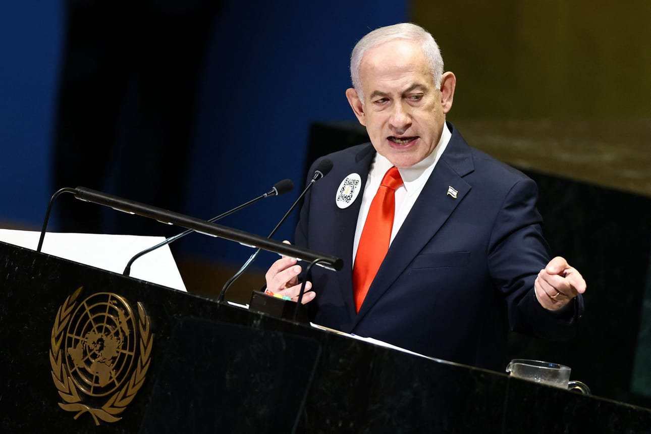 Israelin pääministeri Benjamin Netanjahu puhui Qatarin pääministerin kanssa puhelimitse maanantaina Valkoisessa talossa. Arkistokuva. LEHTIKUVA/AFP