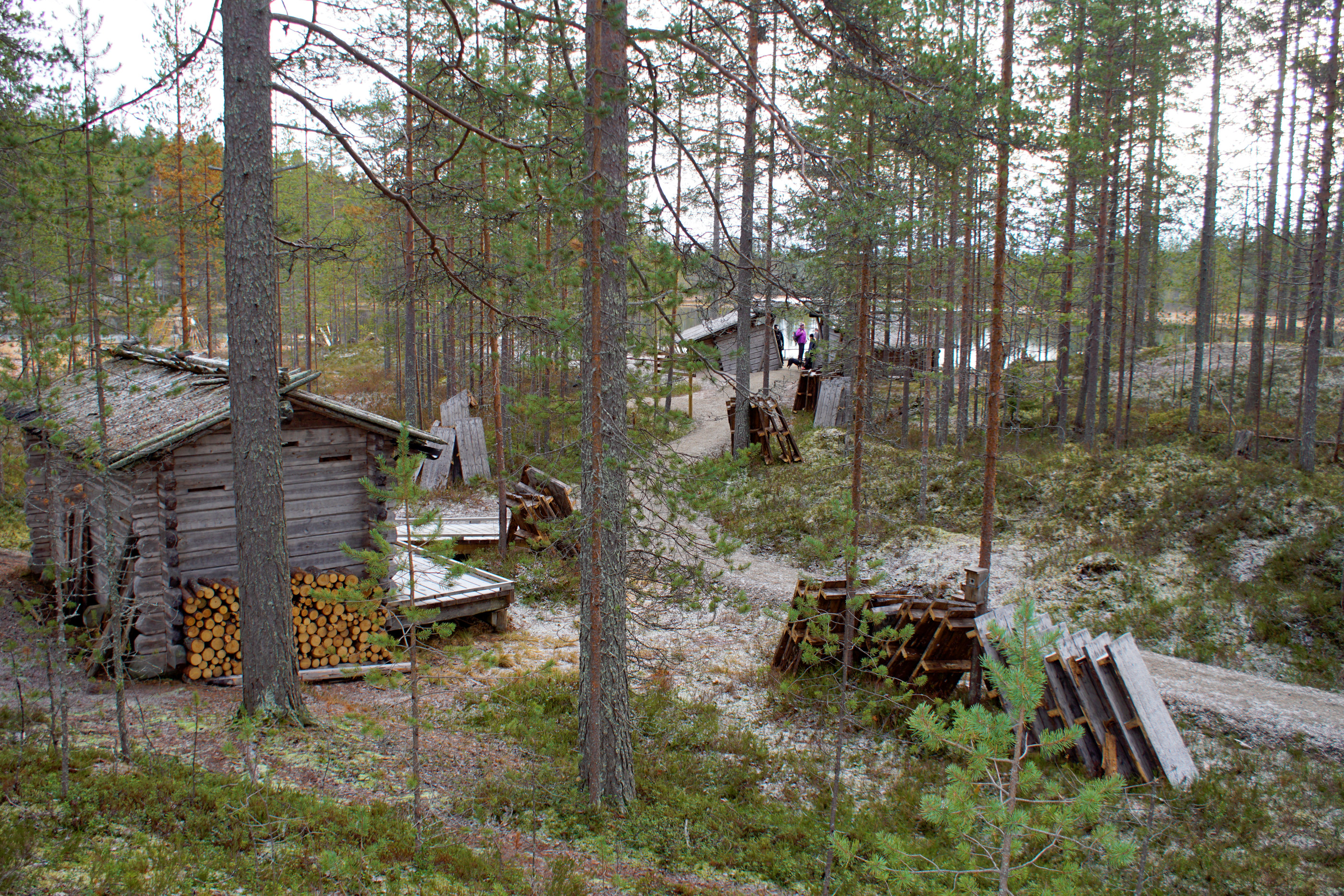 Syötteen Kellarilammen laavulta SuomiAreenaan - retkeilijä voi lähettää terveisiä