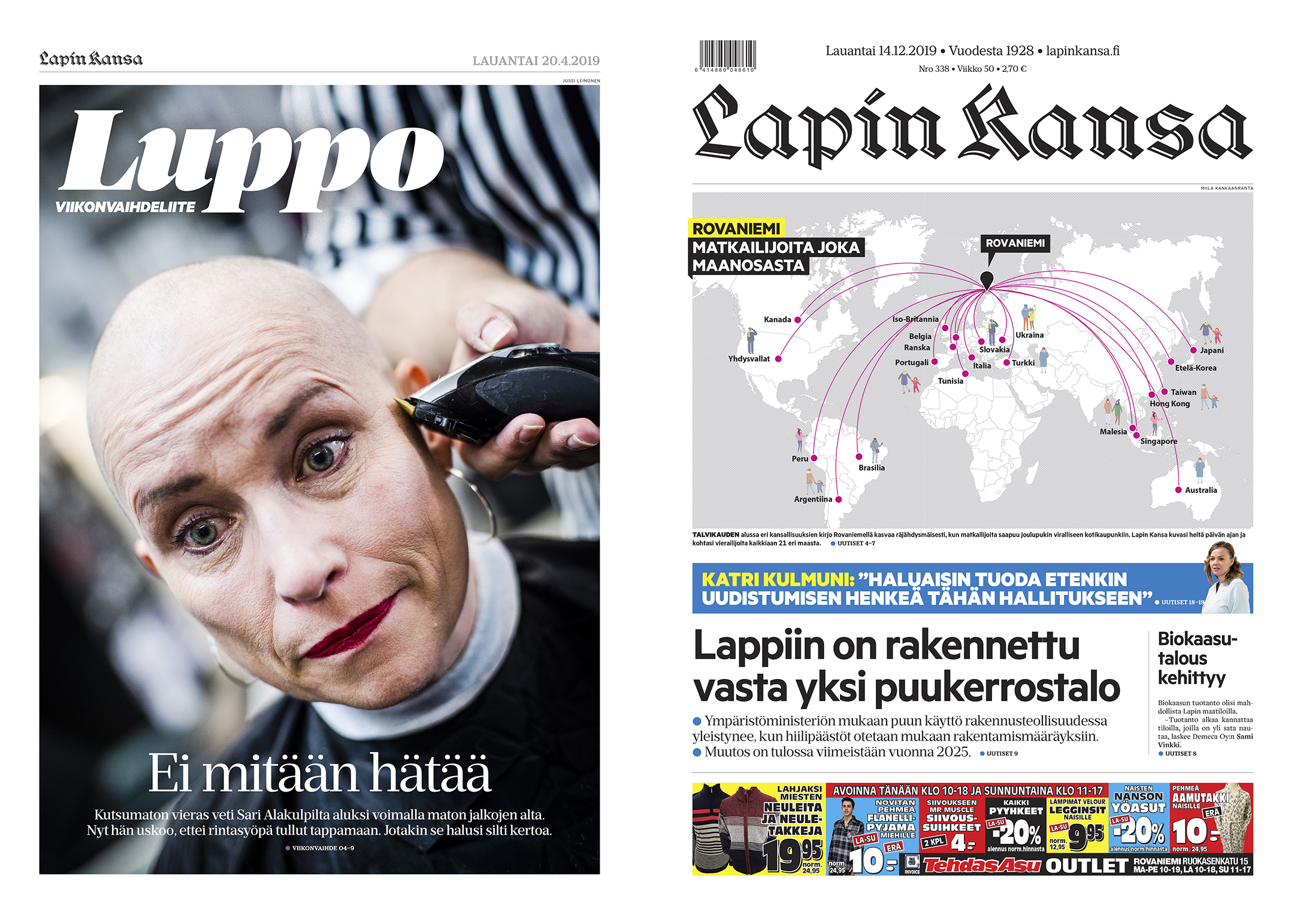 Luottamus vei mitaleille – Lapin Kansa voitti kolme palkintoa kansainvälisessä ulkoasukilpailussa