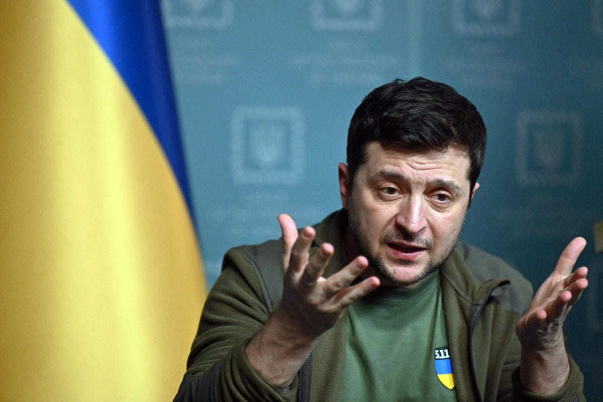 Ukrainan presidentti Volodymyr Zelenskyi. Lehtikuva/AFP