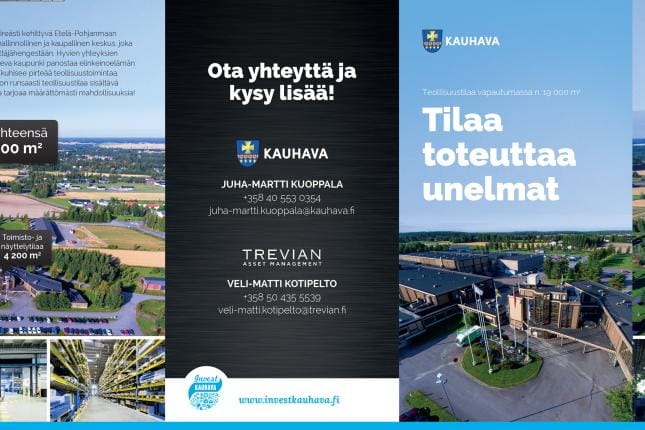 Uunituore esite on jaossa Tampereella Alihankintamessuilla.