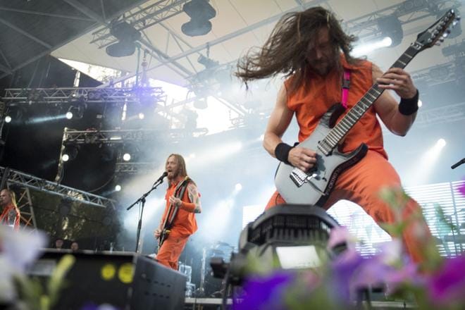 Capital of Metal -projektilla markkinoidaan metallimusiikkia maailmalle. Hankkeessa on mukana myös Stam1na (kuvassa). KUVA: Joonas Salli, arkisto