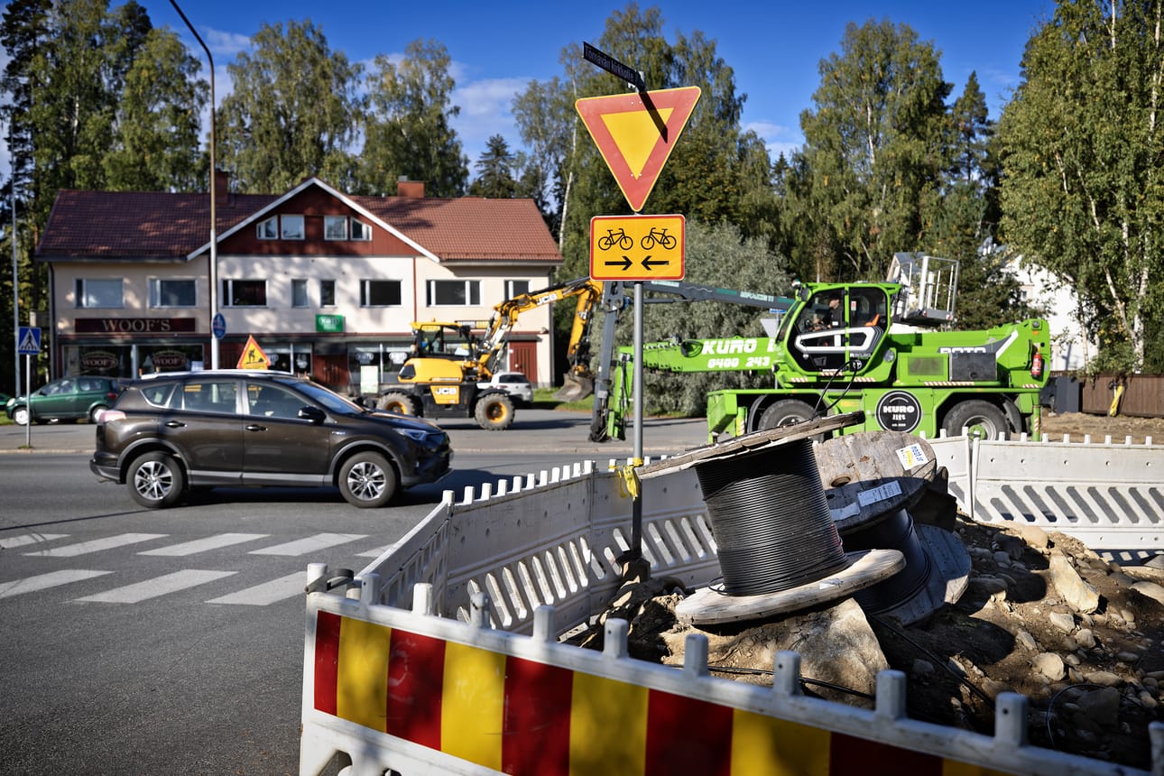 Tietyöt Törnäväntiellä Seinäjoella ovat kestäneet jo jonkin aikaa.