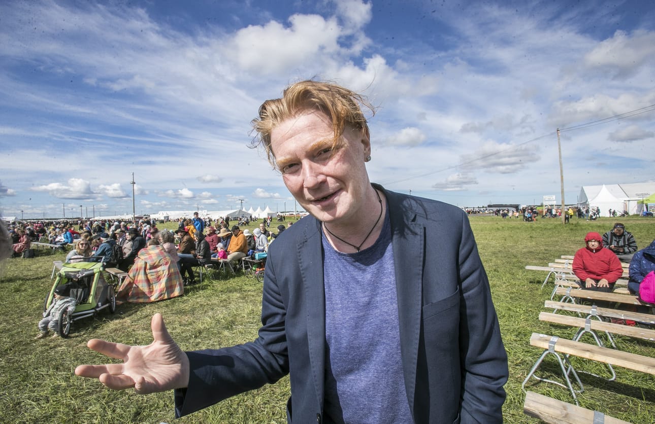 Oulun kaupungin viestintäjohtaja Mikko Salmi osallistui Suviseuroihin ensimmäistä kertaa.