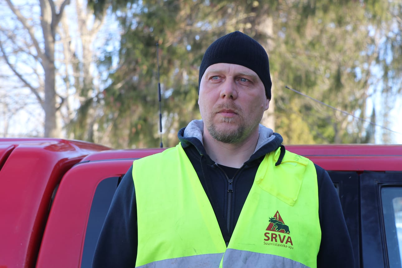 Ari Hautakangas on yksi Alajärven riistanhoitoyhdistyksen kolmesta SRVA-yhteyshenkilöstä.