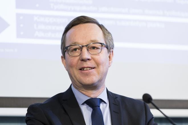 Valtion omistajaohjauksesta vastaava ministeri Mika Lintilä (kesk.). KUVA: LAURI OLANDER