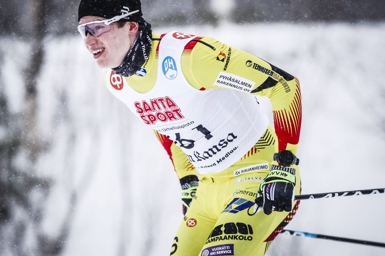 Niilo Moilanen jahtaa hyviä suorituksia viikonloppuna Rukalla. Arkistokuva.