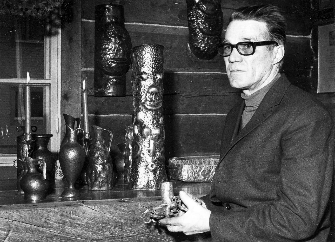 Kuparitöistä tuli Toivo Heiskarille eläkepäivien harrastus.