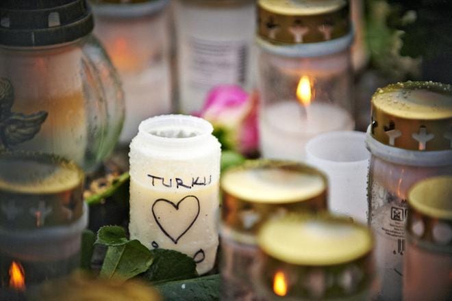 Turun terrori-iskussa 18. elokuuta 2017 kuoli kaksi ihmistä ja loukkaantui kahdeksan. KUVA: Ari-Matti Ruuska