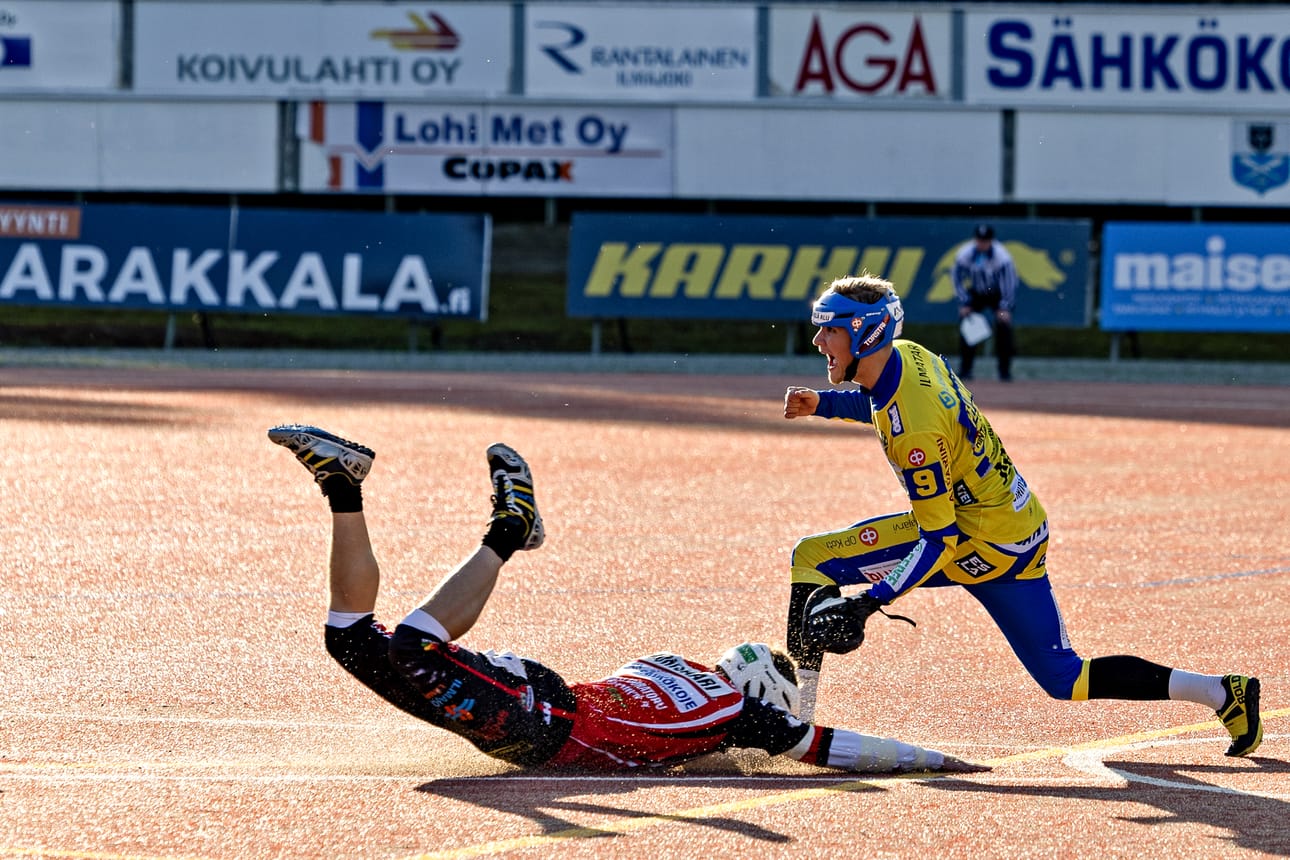 Ankkureiden kakkosvahti Jere Peltomäki oli vireessä lauantaina.