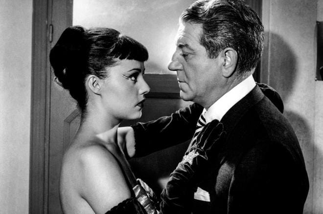 Jeanne Moreau ja Jean Gabin ovat päärooleissa alakuloisessa gansteritarinassa Älkää koskeko... Rikosklassikossa ei nähdä raisua toimintaa. KUVA: Yle Kuvapalvelu