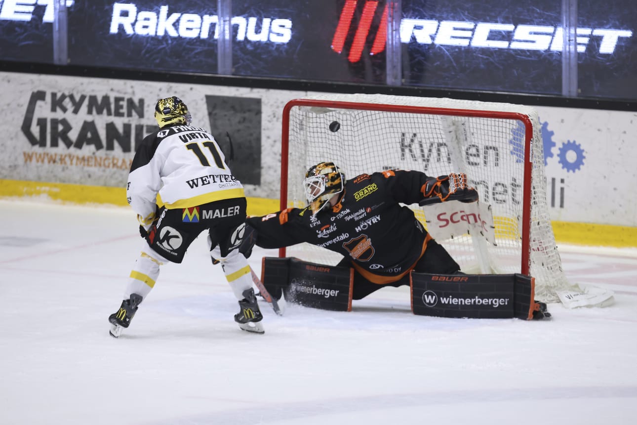 Patrik Virta ratkaisi Kärpille voiton voittolaukauskisassa.