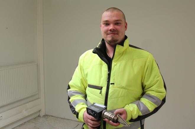 Jesse Kallio kävi katsomassa tulevaa työmaatansa. KUVA: MIA KÄRKKÄINEN