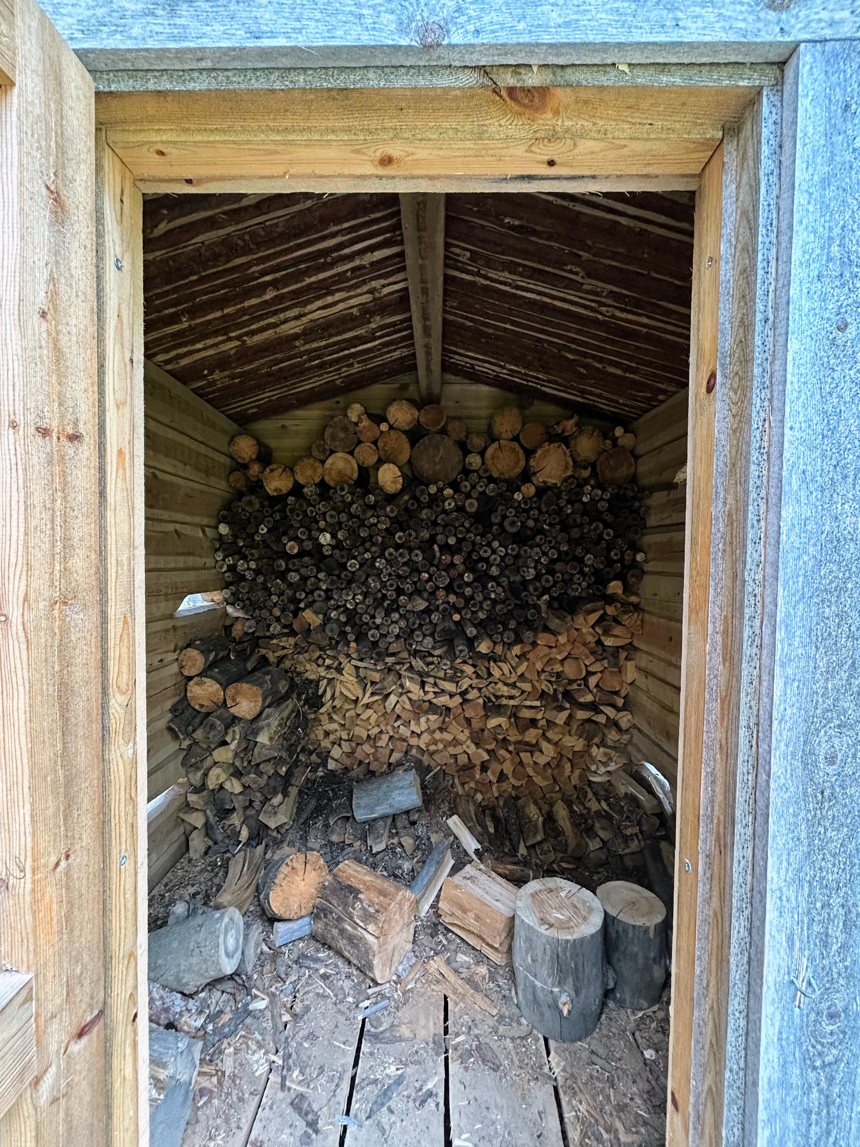 Polttopuuvarastot alkavat Soiperoisessa huveta.