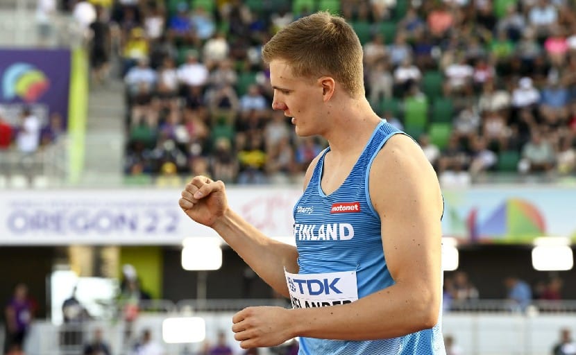 Oliver Helander lähtee keihäsfinaaliin 90 metrin kaari mielessään. Keihäsfinaali kilpaillaan aamuyöllä Suomen aikaa sunnuntaina.