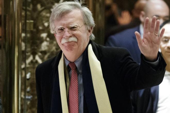 Presidentti Donald Trump ja tuleva kansallisen turvallisuuden neuvonantaja John Bolton (kuvassa) ovat eri mieltä vain Venäjästä.