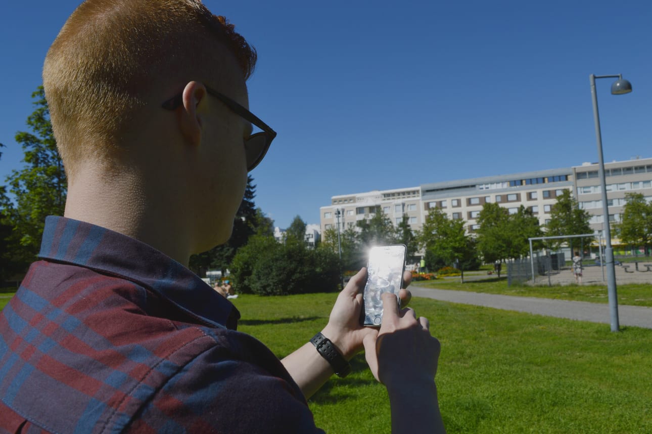 Pokémon Go -mobiilipelin pelaajat ovat mieltyneet keskustan puistoihin.